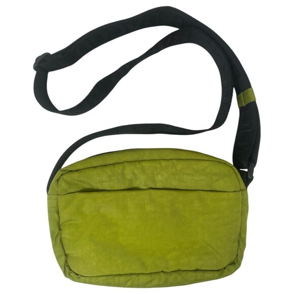 New Baggu Avocado Green Nylon Camera Crossbody Bag With Logo Strap Minimalist - Picture 11 of 11
